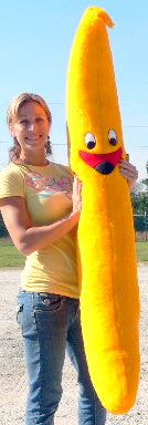 American Made Giant Stuffed Banana 5 Feet Tall 60 inches 152 cm Big Plush Brand Soft Plush Novelty