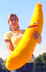 American Made Giant Stuffed Banana 5 Feet Tall 60 inches 152 cm Big Plush Brand Soft Plush Novelty