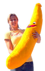 American Made Giant Stuffed Banana 5 Feet Tall 60 inches 152 cm Big Plush Brand Soft Plush Novelty