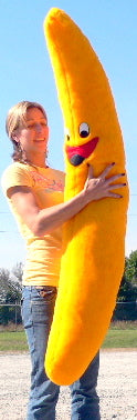 American Made Giant Stuffed Banana 5 Feet Tall 60 inches 152 cm Big Plush Brand Soft Plush Novelty