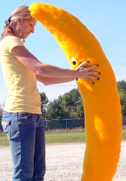 American Made Giant Stuffed Banana 5 Feet Tall 60 inches 152 cm Big Plush Brand Soft Plush Novelty