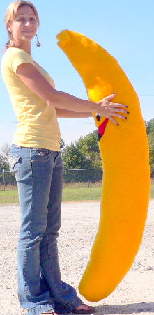 American Made Giant Stuffed Banana 5 Feet Tall 60 inches 152 cm Big Plush Brand Soft Plush Novelty