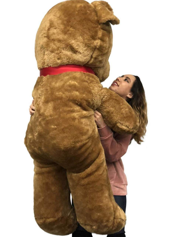  Big Plush Giant Brown Teddy Bear, 54 Inches Soft Stuffed Animal Huge Weighs 18 Pounds Made in USA