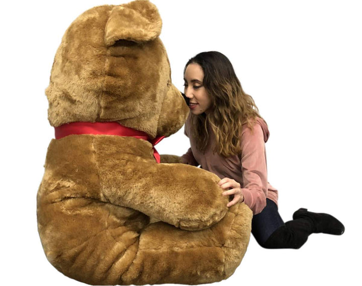  Big Plush Giant Brown Teddy Bear, 54 Inches Soft Stuffed Animal Huge Weighs 18 Pounds Made in USA