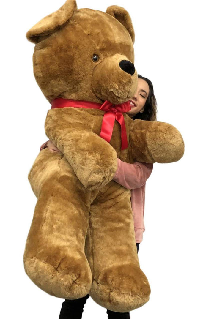  Big Plush Giant Brown Teddy Bear, 54 Inches Soft Stuffed Animal Huge Weighs 18 Pounds Made in USA