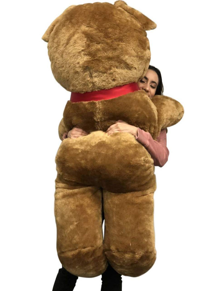  Big Plush Giant Brown Teddy Bear, 54 Inches Soft Stuffed Animal Huge Weighs 18 Pounds Made in USA