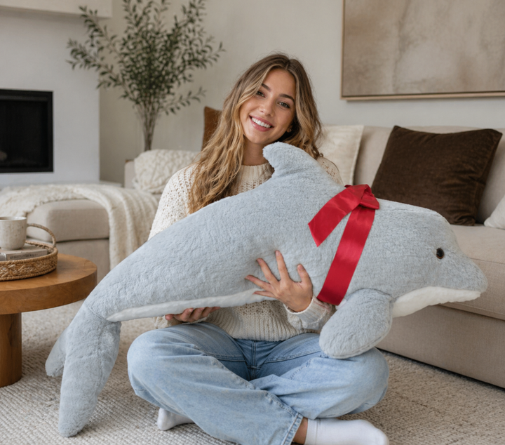 American Made Giant Stuffed Dolphin 46 Inch Soft Plush Made in USA