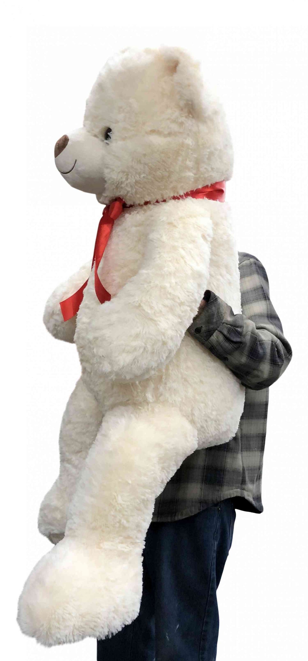 Giant White Teddy Bear Soft -  Premium Quality Big 54 inches  Huge Stuffed Animal
