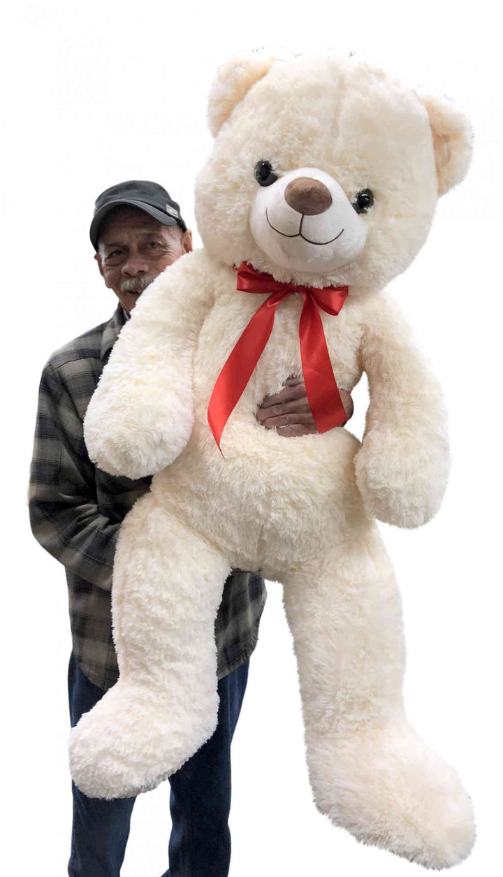 Giant White Teddy Bear Soft -  Premium Quality Big 54 inches  Huge Stuffed Animal