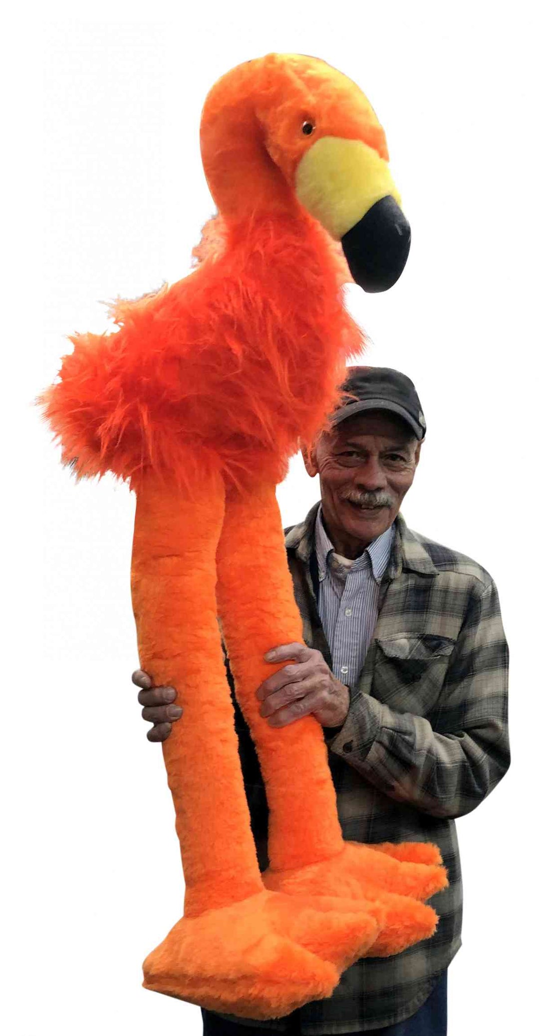 Giant Stuffed Flamingo 4 Feet Tall Big Plush Huge Tropical Bird Plushie 48 inches Made in the USA