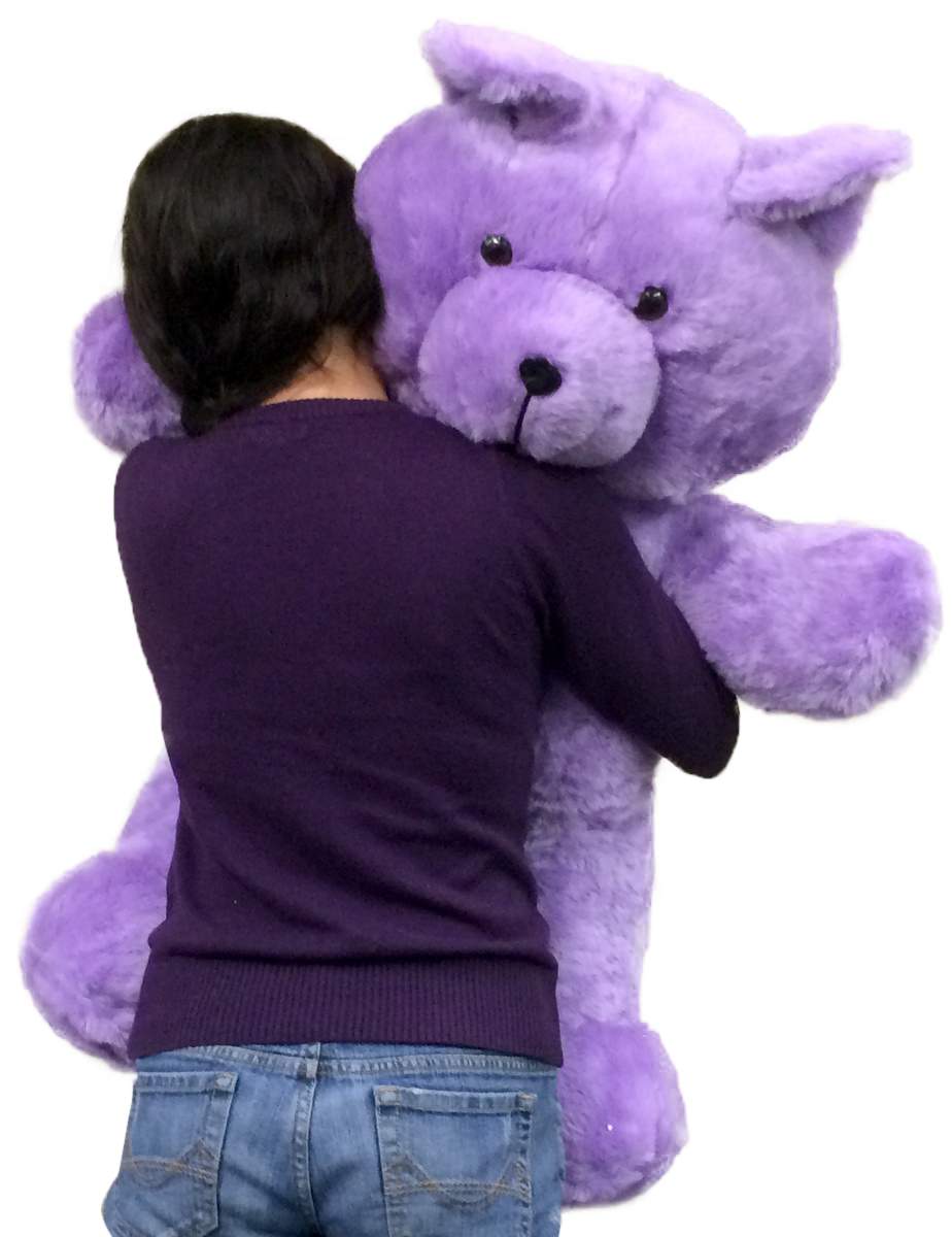 American Made Purple Giant Teddy Bear 36 Inches Made in the USA America