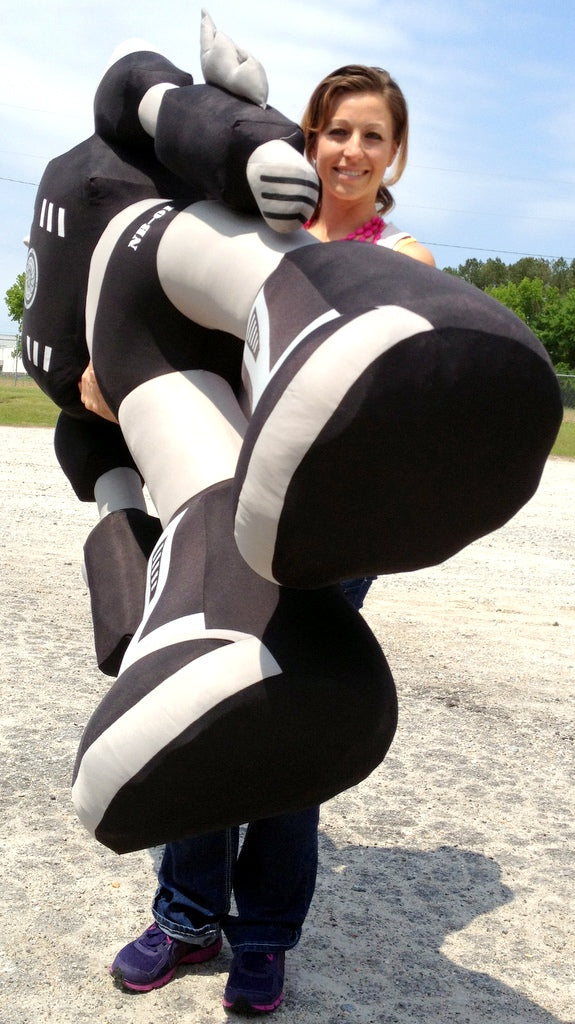 Giant Stuffed Robot 5 Feet Tall Enormous Soft Black Robo Plush 60 Inches