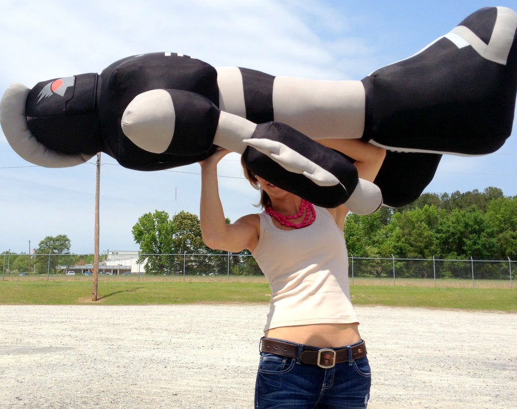 Giant Stuffed Robot 5 Feet Tall Enormous Soft Black Robo Plush 60 Inches