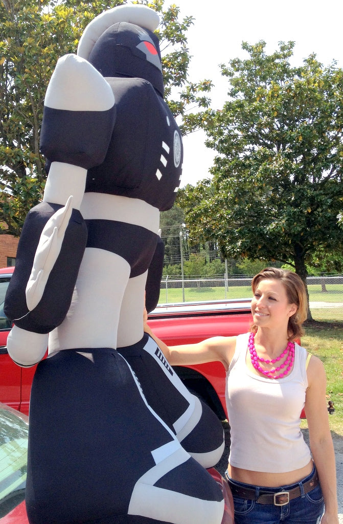 Giant Stuffed Robot 5 Feet Tall Enormous Soft Black Robo Plush 60 Inches