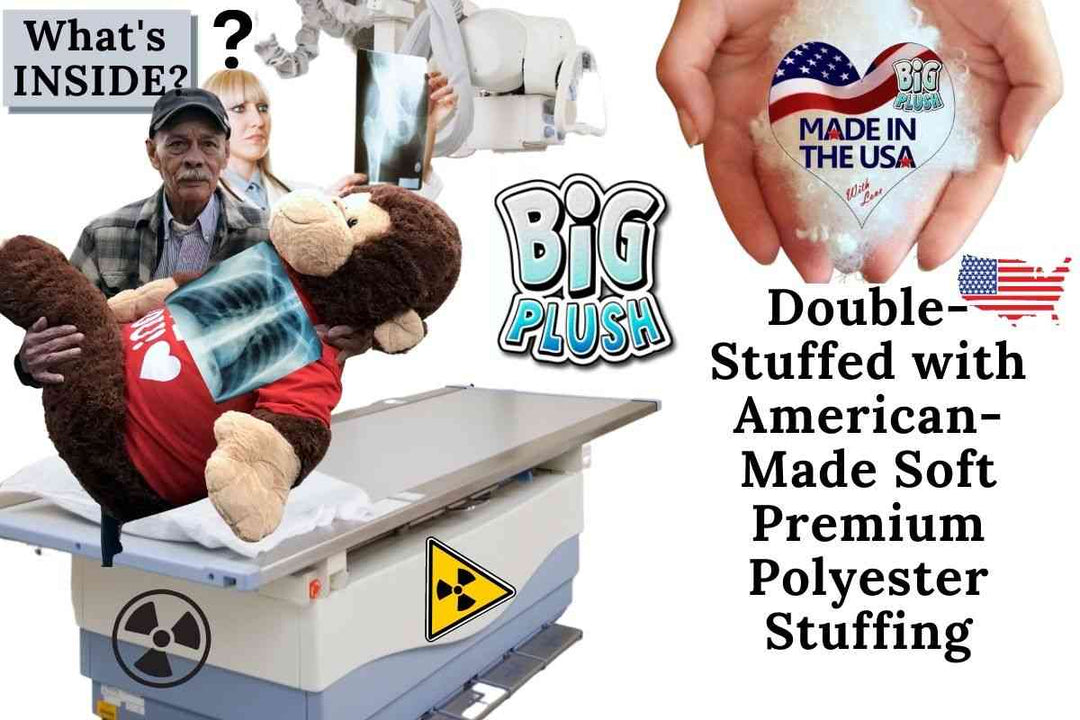 I Love You Giant Stuffed Monkey 4 Feet Tall Soft Brown Large Plush Ape wears T-Shirt 48 Inches New - Big Plush® 