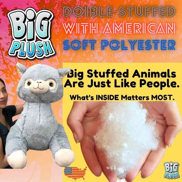 Giant Stuffed Llama 3 Feet Long 36 Inches 91 cm Soft Luxurious Big Plush Alpaca South American Camelid