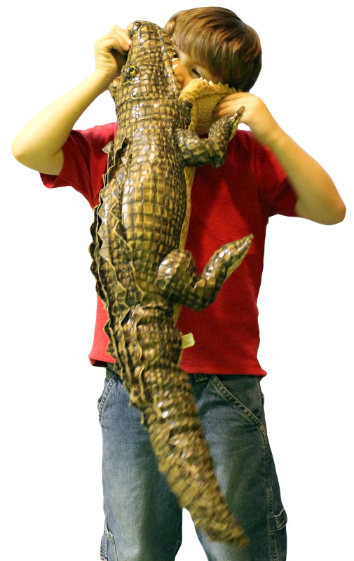 Large Stuffed Alligator 34 inches Long Big Plush Realistic Stuffed Animal High Quality