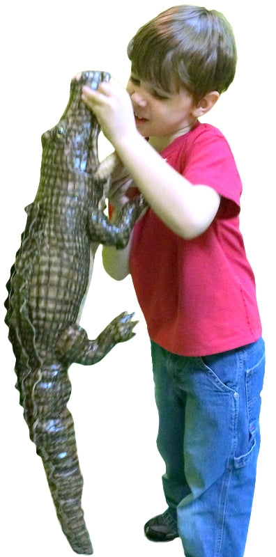 Large Stuffed Alligator 34 inches Long Big Plush Realistic Stuffed Animal High Quality