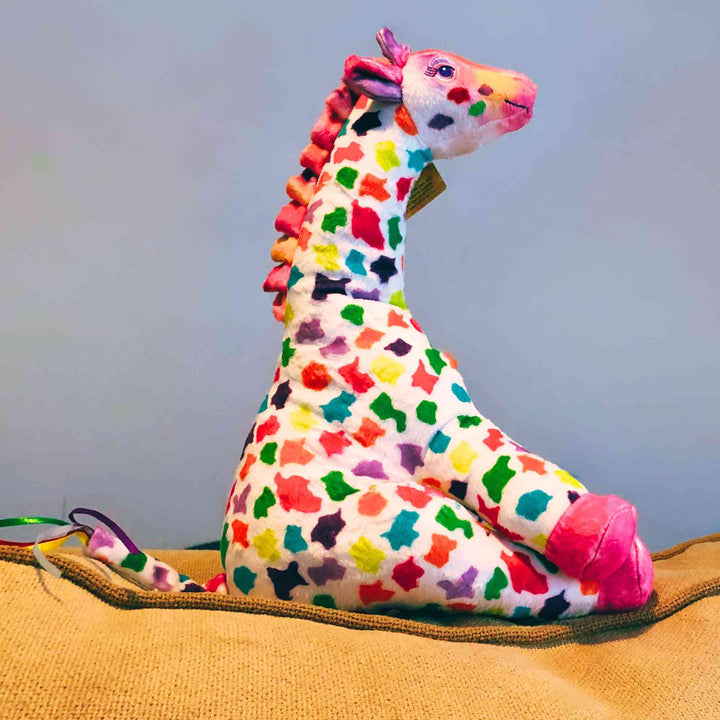 Annabelle the Stuffed Giraffe for Children 14-inch Soft Plush Toy with Optional 4-Book Set