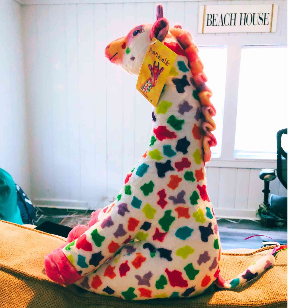 Annabelle the Stuffed Giraffe for Children 14-inch Soft Plush Toy with Optional 4-Book Set