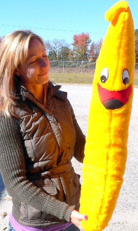 Giant Stuffed Banana is 3 Feet Tall and Always Smiling - Made in America
