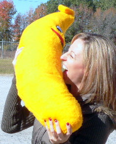 Giant Stuffed Banana is 3 Feet Tall and Always Smiling - Made in America