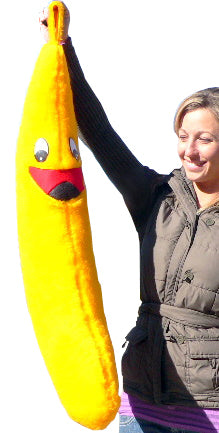 Giant Stuffed Banana is 3 Feet Tall and Always Smiling - Made in America
