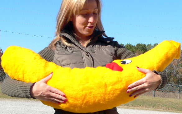 Giant Stuffed Banana is 3 Feet Tall and Always Smiling - Made in America