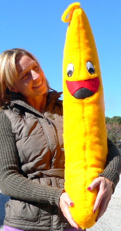 Giant Stuffed Banana is 3 Feet Tall and Always Smiling - Made in America