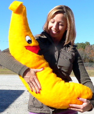 Giant Stuffed Banana is 3 Feet Tall and Always Smiling - Made in America