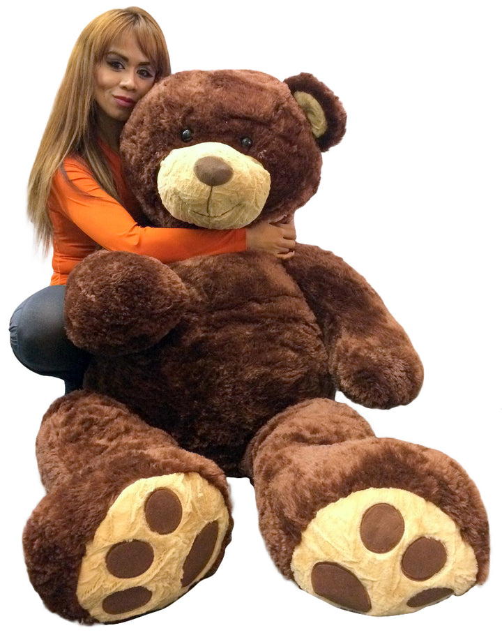 5 Foot Teddy Bear Soft Brown Premium Giant Stuffed Animal 60 Inch Snuggle Buddy  - Big Plush 