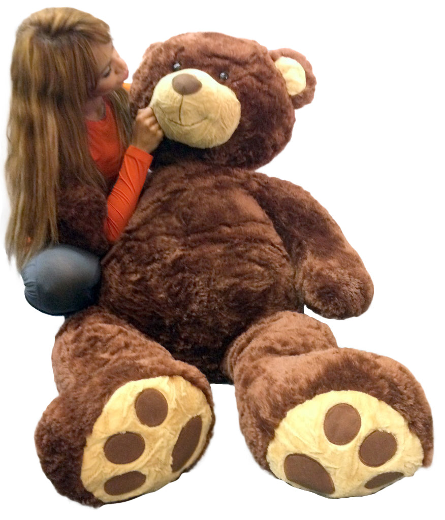5 Foot Teddy Bear Soft Brown Premium Giant Stuffed Animal 60 Inch Snuggle Buddy  - Big Plush 