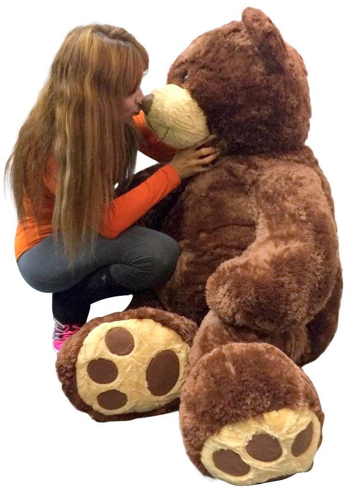 5 Foot Teddy Bear Soft Brown Premium Giant Stuffed Animal 60 Inch Snuggle Buddy  - Big Plush 