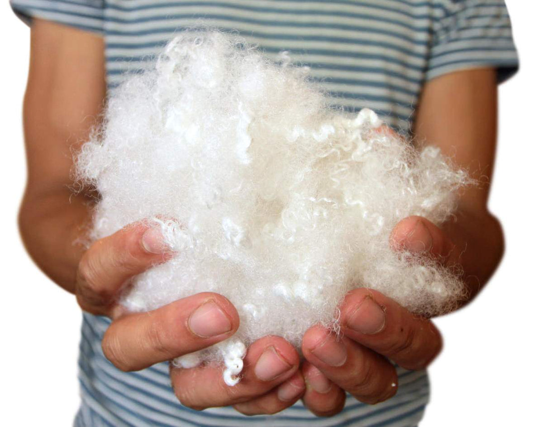 Big Plush 10 Pounds Premium Polyester Fiber Fill White Fiberfill Stuffing, Moderately Dense and Heavy Blend of American Poly Filling Made in the USA