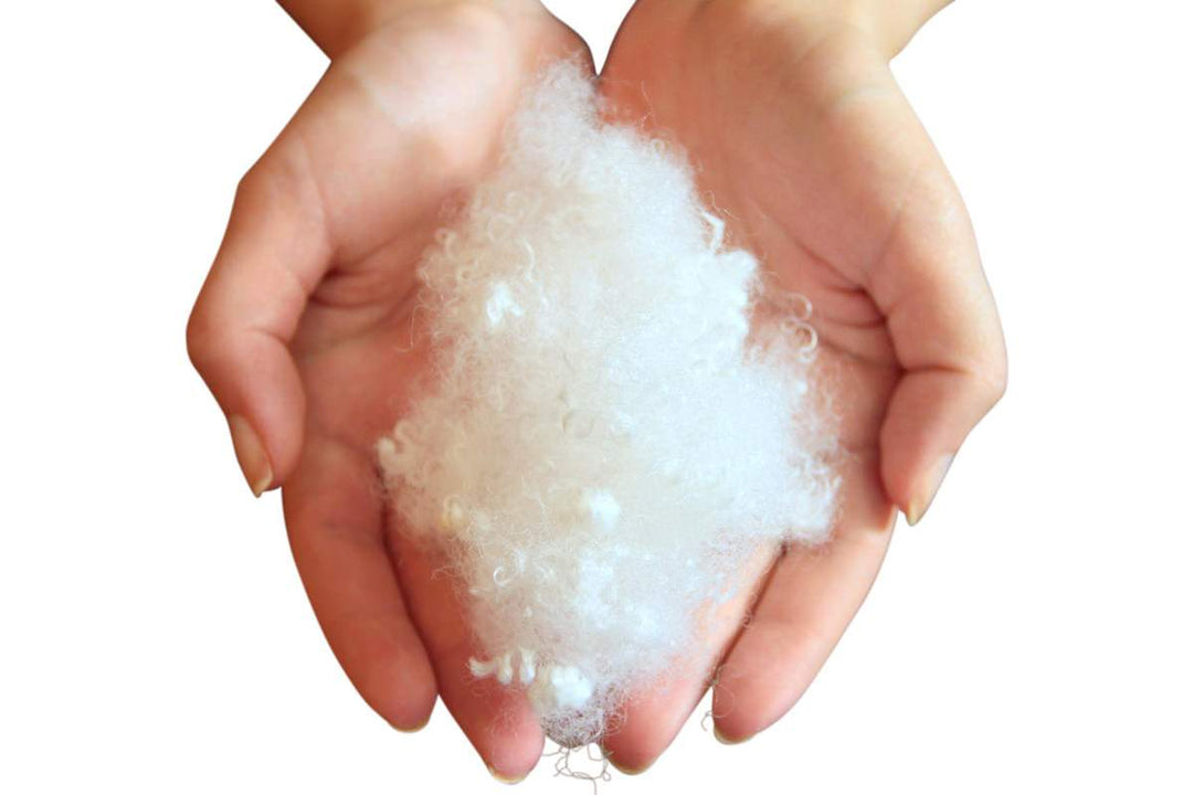 Big Plush 10 Pounds Premium Polyester Fiber Fill White Fiberfill Stuffing, Moderately Dense and Heavy Blend of American Poly Filling Made in the USA