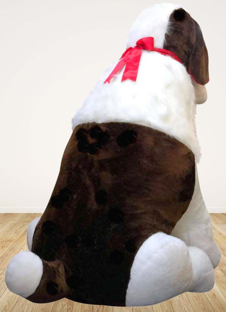 American Made Huge Stuffed Saint Bernard 60 Inch Soft 5 Foot Big Plush Dog New