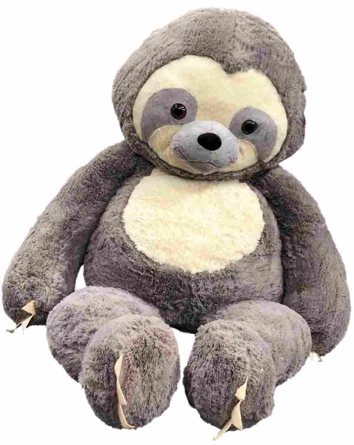  Giant Stuffed Sloth 7 Feet Tall 84 Inches Soft 213 cm Big Plush Huge Stuffed Animal Gray Color