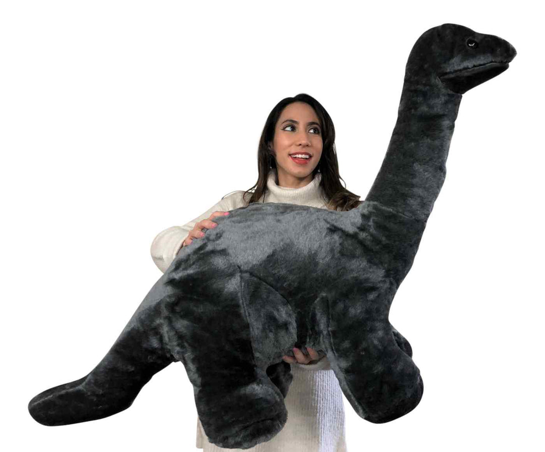 Big Plush Gray Stuffed Dinosaur