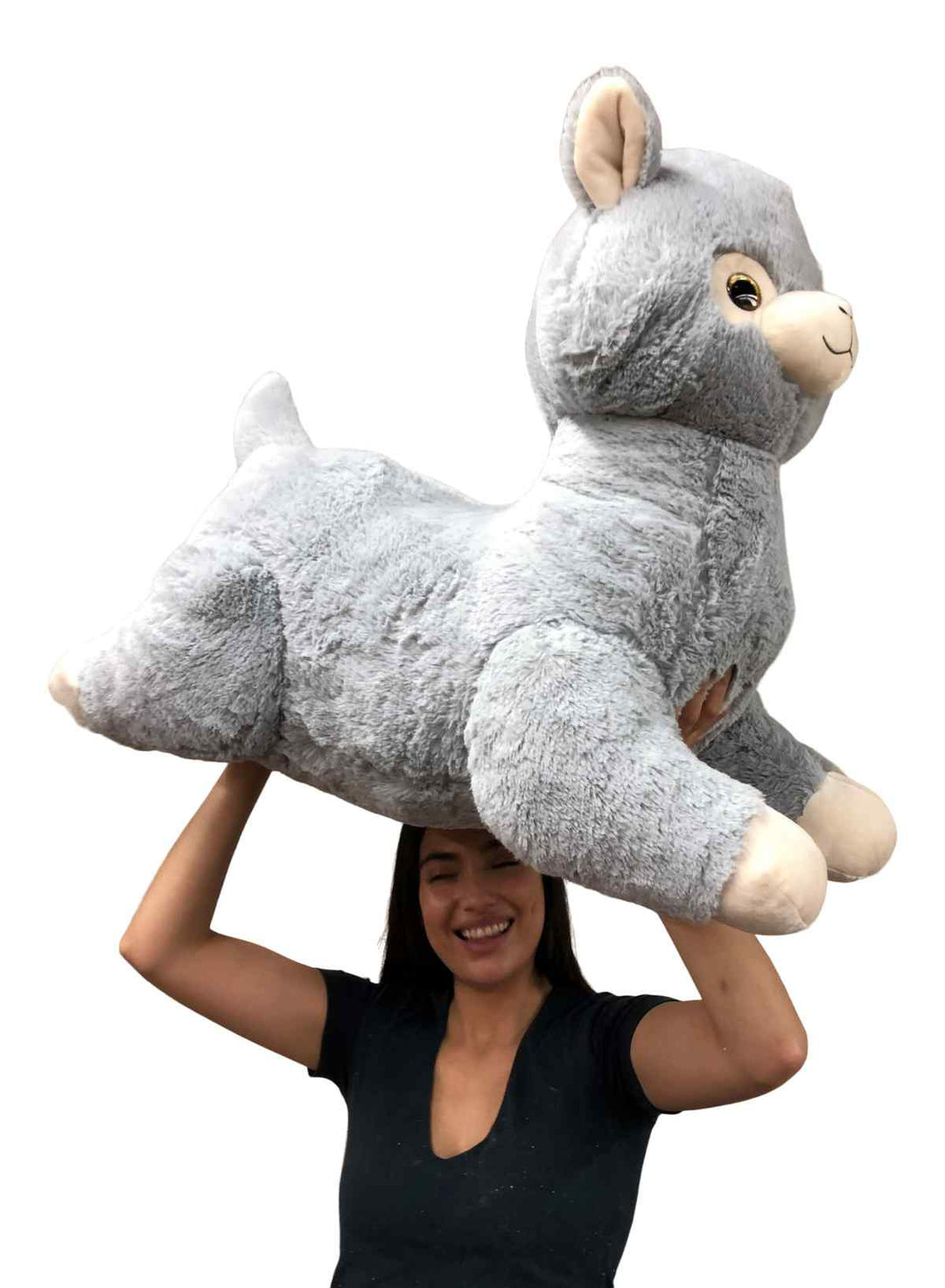 Giant Stuffed Llama 3 Feet Long 36 Inches 91 cm Soft Luxurious Big Plush Alpaca South American Camelid
