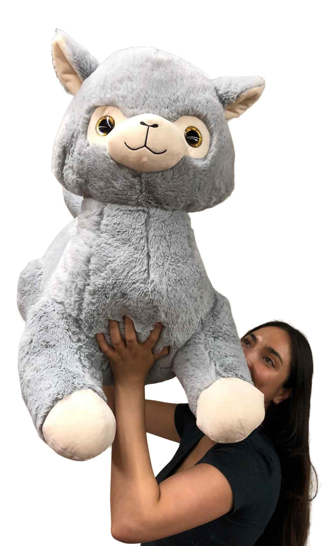 Giant Stuffed Llama 3 Feet Long 36 Inches 91 cm Soft Luxurious Big Plush Alpaca South American Camelid