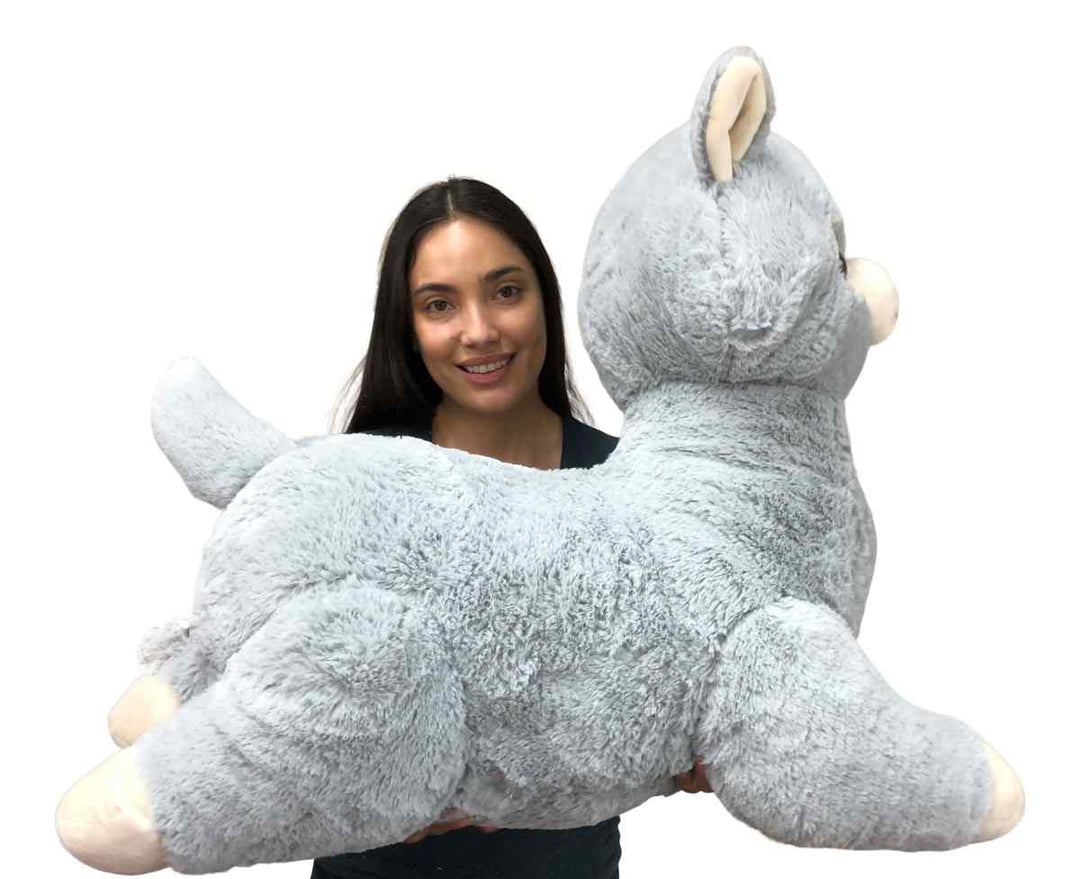 Giant Stuffed Llama 3 Feet Long 36 Inches 91 cm Soft Luxurious Big Plush Alpaca South American Camelid
