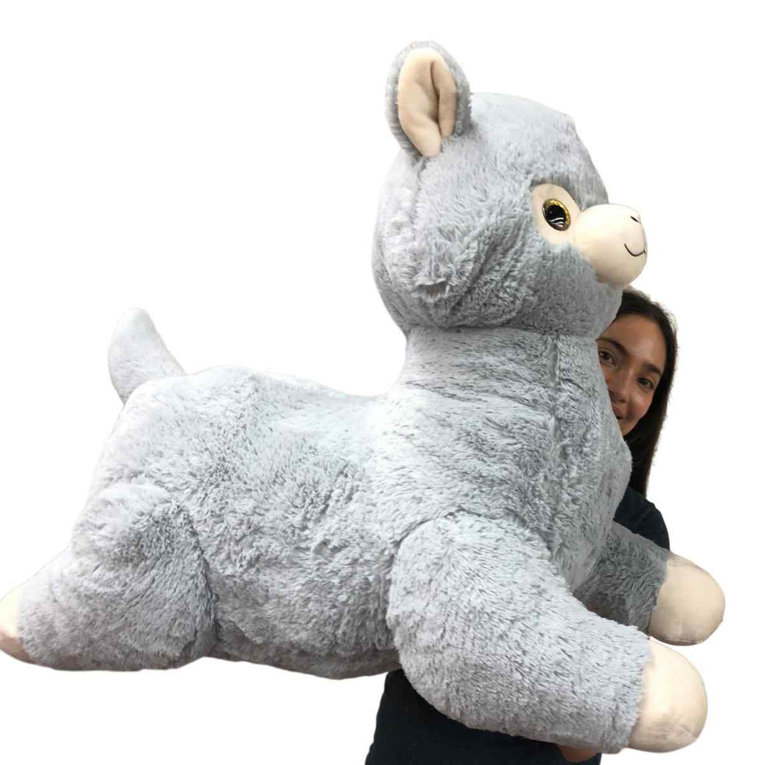 Huge stuffed gray llama large stuffed animal