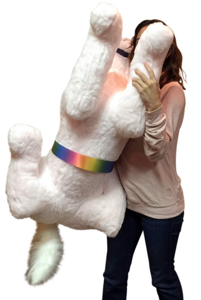 American Made Pink Giant Stuffed Unicorn Soft 4 Feet Wide, 3 Feet Tall