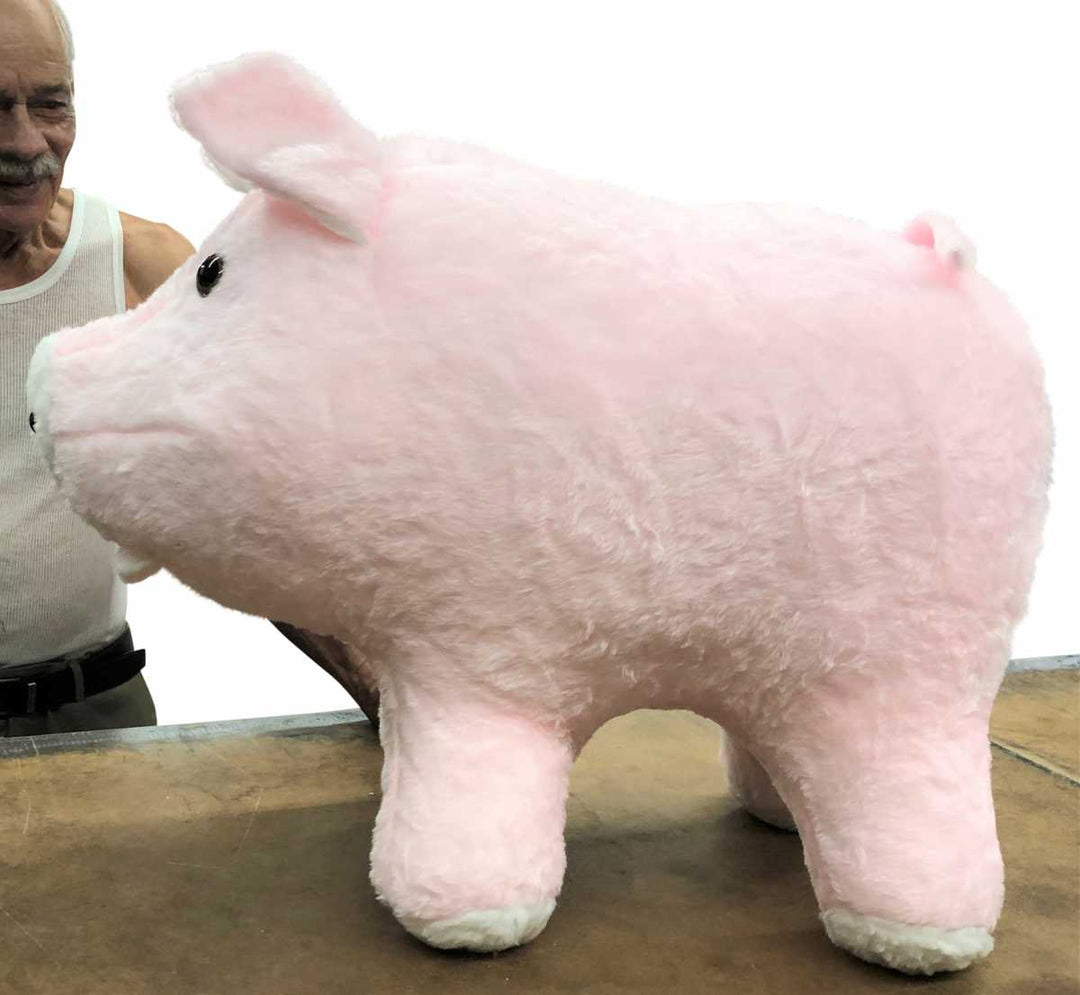 Big Plush® American made giant stuffed pink pig 3 feet long - 6