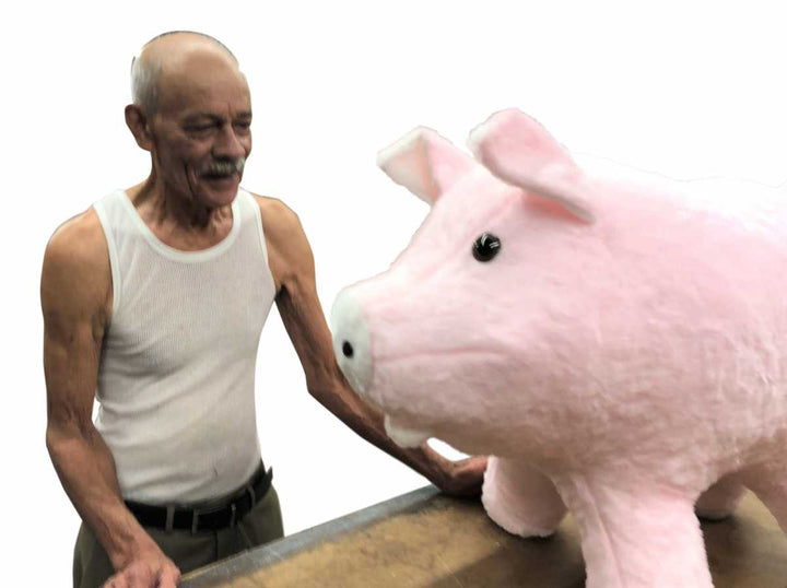 Big Plush® American made giant stuffed pink pig 3 feet long - 3