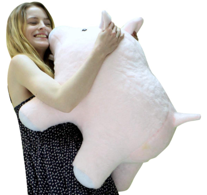 American Made Giant Stuffed Pink Pig Jumbo 27 inches 69 cm Soft Made in the USA 