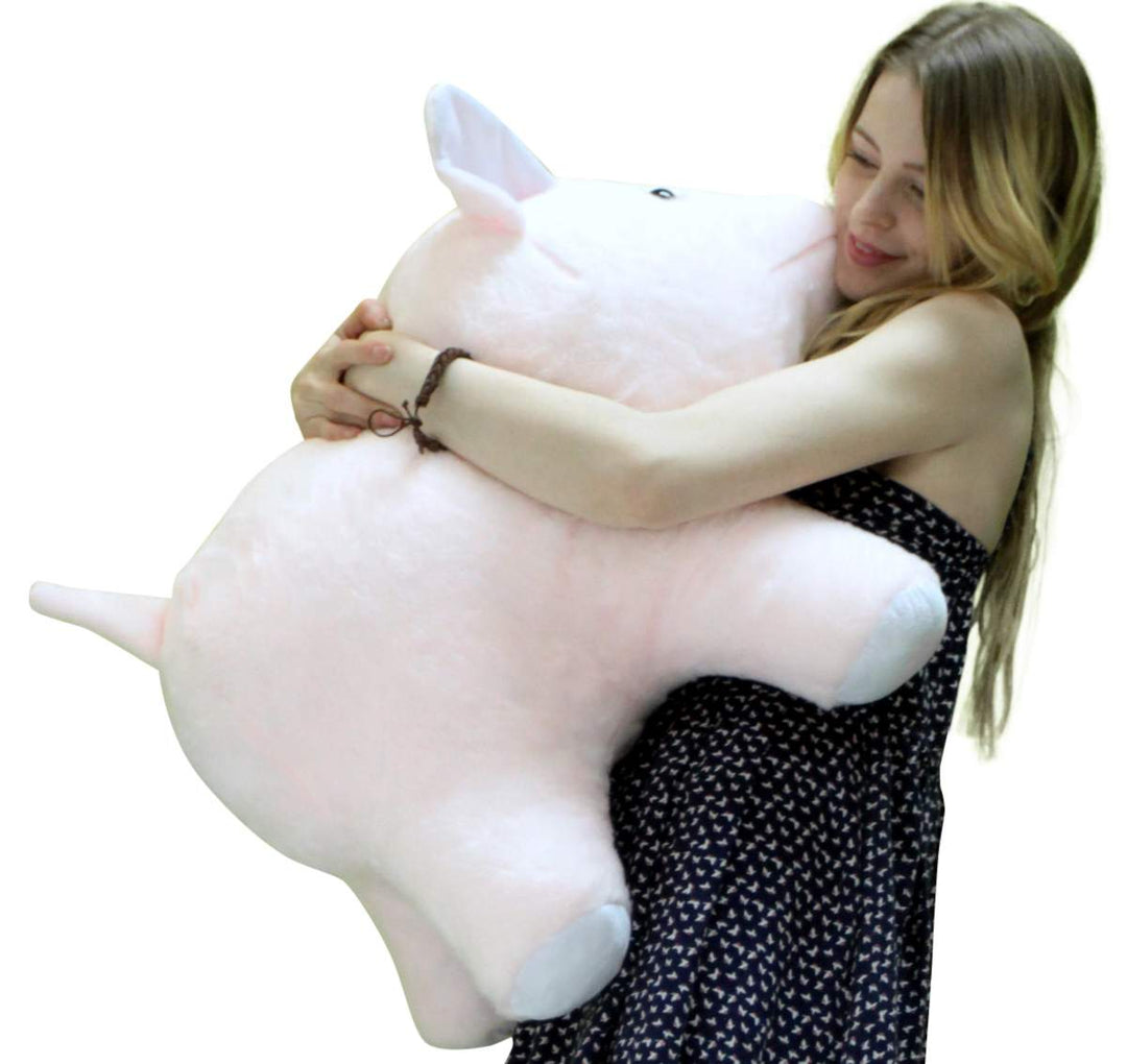 American Made Giant Stuffed Pink Pig Jumbo 27 inches 69 cm Soft Made in the USA 