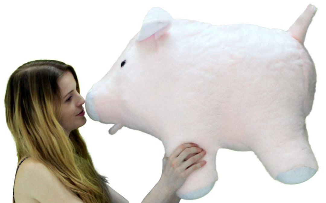 American Made Giant Stuffed Pink Pig Jumbo 27 inches 69 cm Soft Made in the USA 
