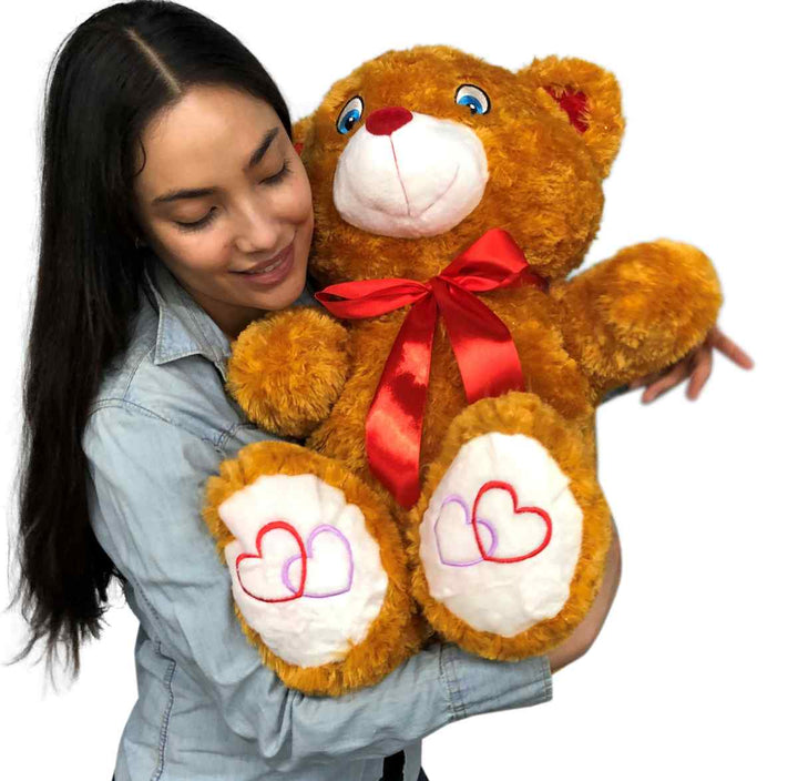 Big Plush® 2 Foot Teddy Bear 24 Inches Soft Brown with Red Nose