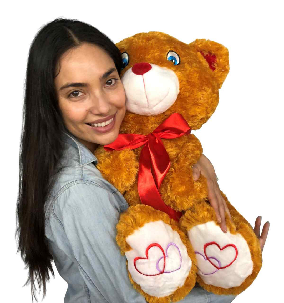 Big Plush® 2 Foot Teddy Bear 24 Inches Soft Brown with Red Nose